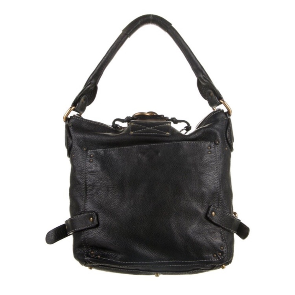 CHLOÉ Black Leather Paddington Hobo